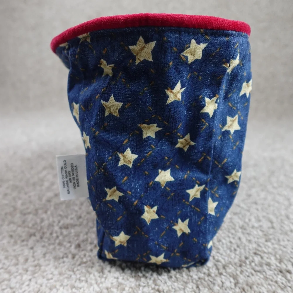 Longaberger 2001 Collectors Club Whistlestop Basket Liner American Pride Navy